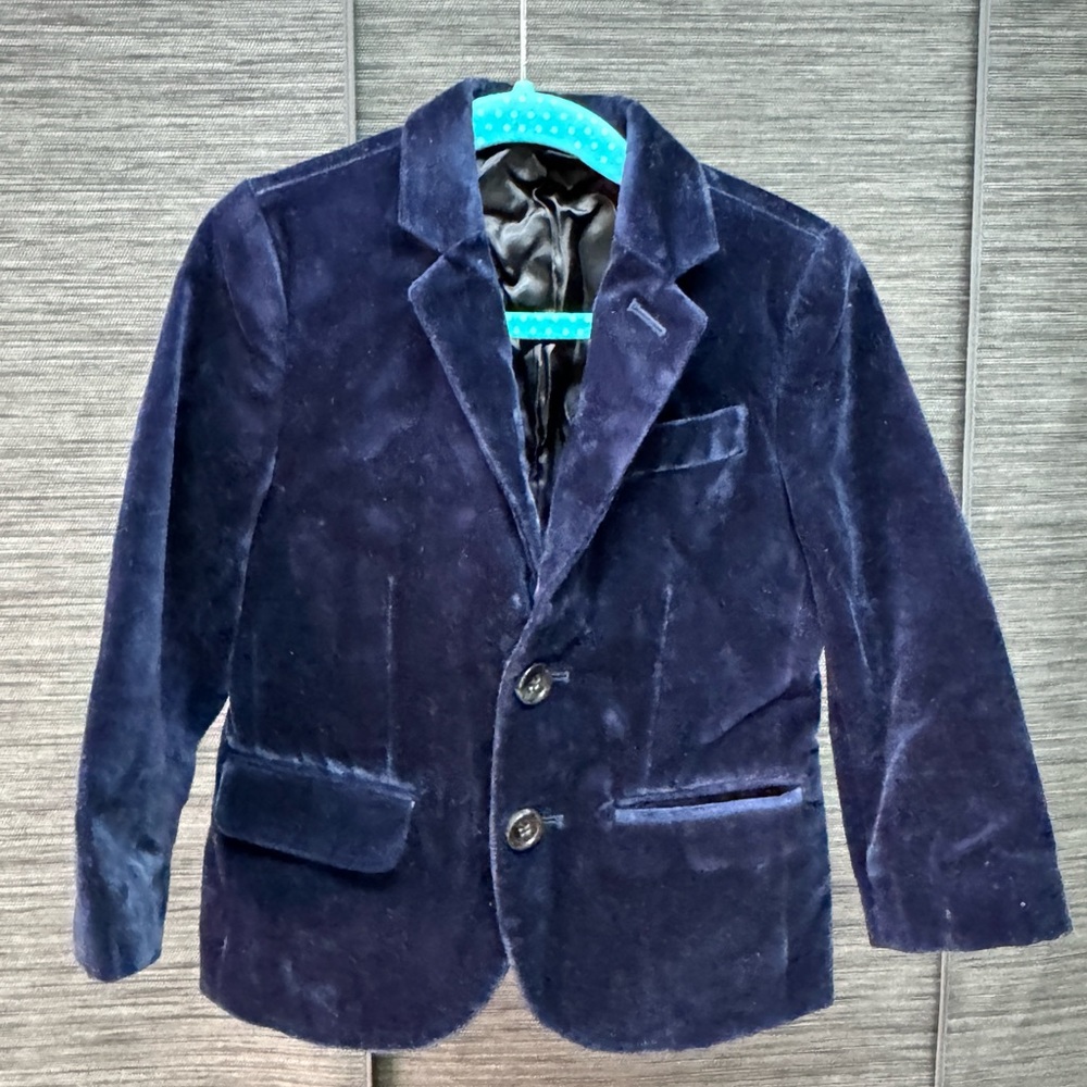 Crewcuts Ludlow Blazer Size 3 Velvet Navy